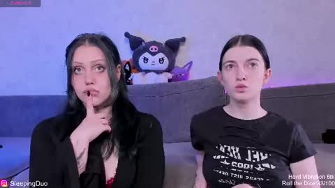 Snapshot of sleepingduo chatting on July 2026 12:33:01 PM Hi We are Iva and Angela Nice to meet u 3 online show from July 2026 12:33:01 PM