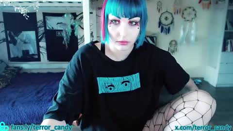 Snapshot of terror_candy chatting on April 2026 09:48:02 AM CRY BABY online show from April 2026 09:48:02 AM