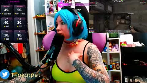 Snapshot of trinitykatze chatting on March 2026 05:18:02 PM Trin Kat pet online show from March 2026 05:18:02 PM