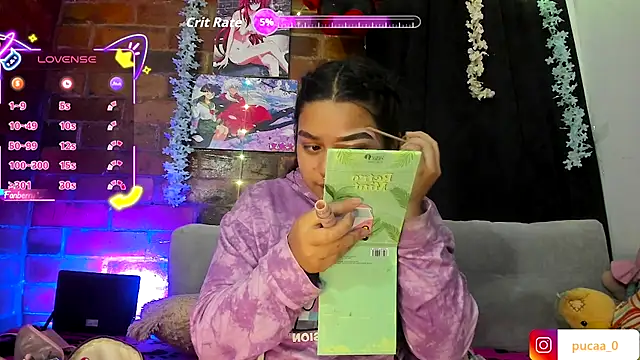 Snapshot of Pucaa_ chatting on October 2025 11:46:02 PM Pucaa online show from October 2025 11:46:02 PM