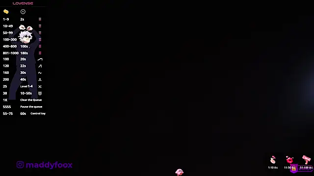 Snapshot of MaddyFooxx chatting on April 2026 10:56:02 PM MaddyFooxx online show from April 2026 10:56:02 PM