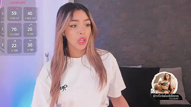 Addison baker online show from February 2025 07:42:02 PM