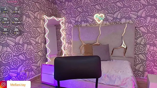 Snapshot of Mellani_tay chatting on March 2025 09:22:01 AM Mellani tay online show from March 2025 09:22:01 AM