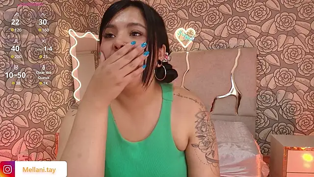 Snapshot of Mellani_tay chatting on March 2025 06:23:01 AM Mellani tay online show from March 2025 06:23:01 AM