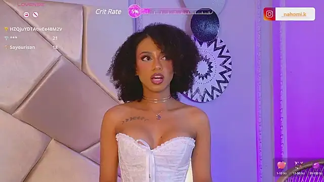 Snapshot of Nahomi_King chatting on March 2025 03:56:01 PM Nahomi King online show from March 2025 03:56:01 PM