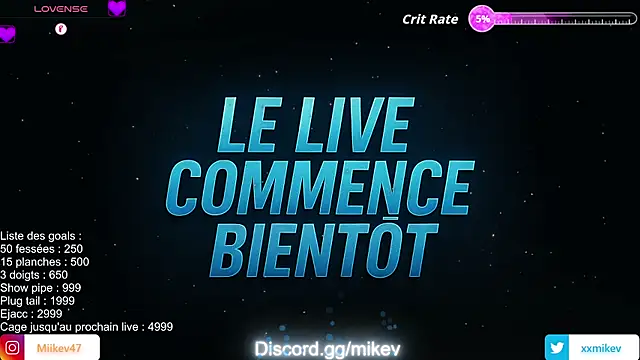 Mikev online show from July 2026 06:03:01 PM