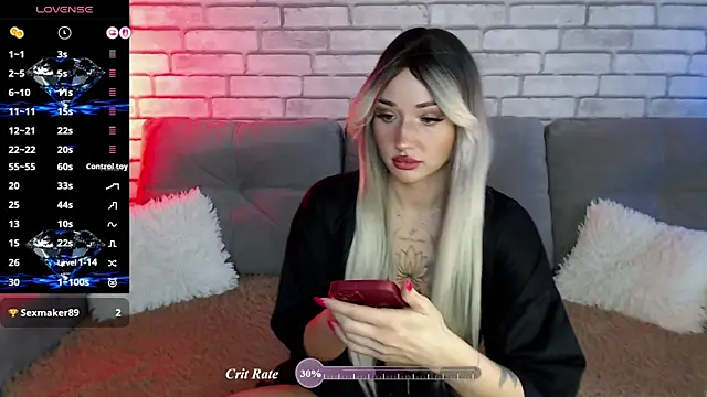 Eva Evile online show from July 2026 12:55:01 PM