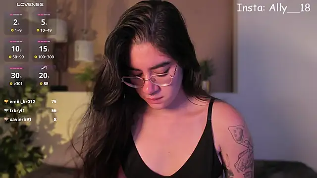 Snapshot of Ally_addams chatting on January 2025 08:02:01 AM Ally addams online show from January 2025 08:02:01 AM