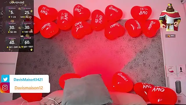 Maisondavis  online show from February 2025 12:59:01 AM