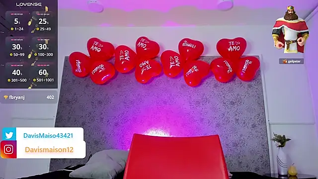 Maisondavis  online show from February 2025 12:41:01 AM