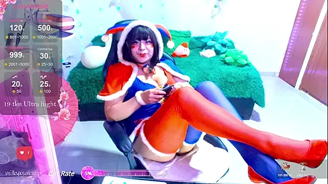 MilkyXSakura online show from December 2024 03:07:01 AM