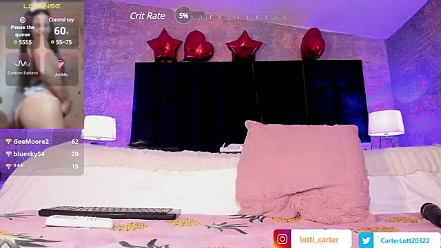 LottiCarter online show from February 2025 08:17:02 AM