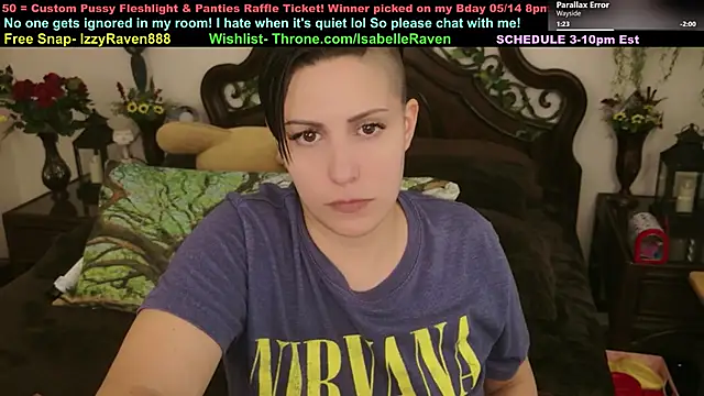 Snapshot of IsabelleRaven chatting on April 2026 08:34:01 PM IsabelleRaven online show from April 2026 08:34:01 PM