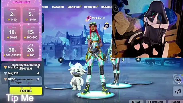 Mini Lady1 online show from April 2026 06:10:01 PM