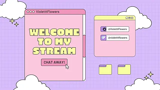 Snapshot of violetttflowers chatting on April 2026 03:02:01 PM violetttflowers online show from April 2026 03:02:01 PM