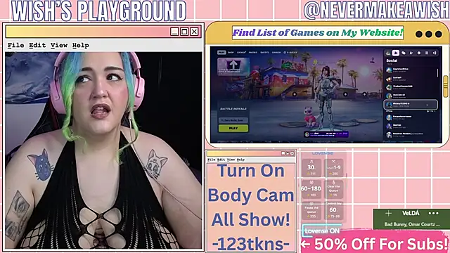 Snapshot of nevermakeawish chatting on February 2026 05:02:01 PM nevermakeawish online show from February 2026 05:02:01 PM