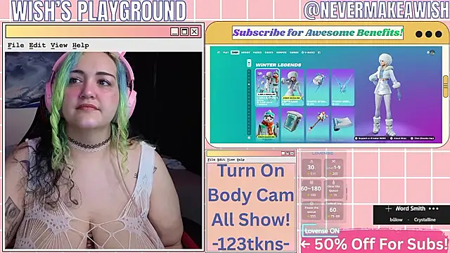 Snapshot of nevermakeawish chatting on February 2026 04:38:01 PM nevermakeawish online show from February 2026 04:38:01 PM