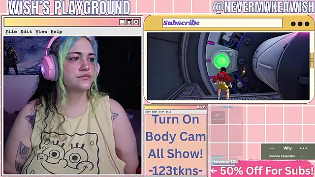 Snapshot of nevermakeawish chatting on February 2026 04:50:01 PM nevermakeawish online show from February 2026 04:50:01 PM