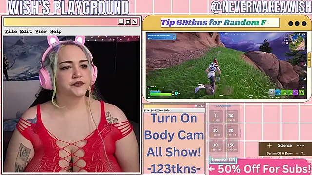 Snapshot of nevermakeawish chatting on March 2026 04:13:01 PM nevermakeawish online show from March 2026 04:13:01 PM