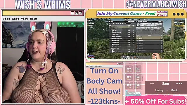 Snapshot of nevermakeawish chatting on July 2026 09:35:01 AM nevermakeawish online show from July 2026 09:35:01 AM