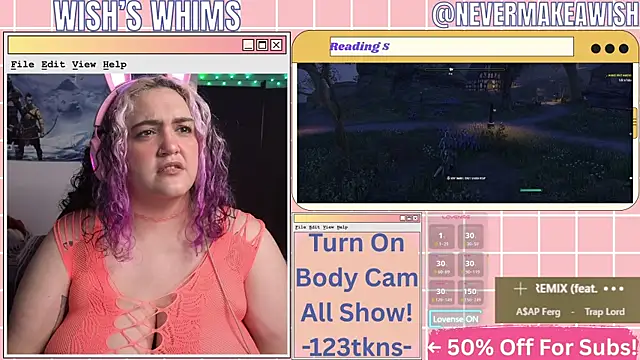 Snapshot of nevermakeawish chatting on July 2026 09:58:01 AM nevermakeawish online show from July 2026 09:58:01 AM