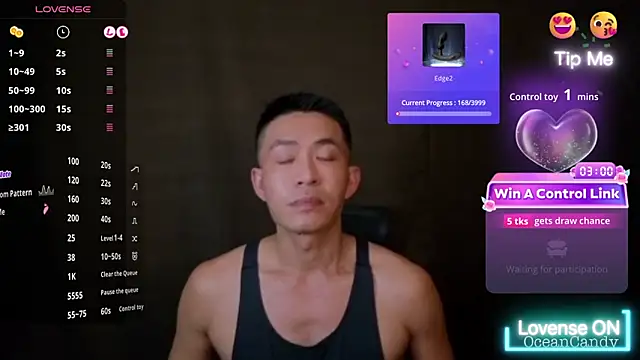 OceanCandy online show from January 2026 01:49:01 PM