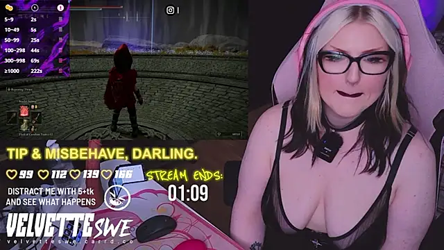 VelvetteSWE online show from August 2026 08:13:01 AM