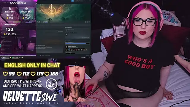 VelvetteSWE online show from August 2026 05:15:01 PM