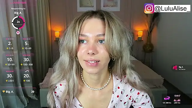 Snapshot of LuluAlis chatting on April 2026 01:52:01 PM LuluAlis online show from April 2026 01:52:01 PM