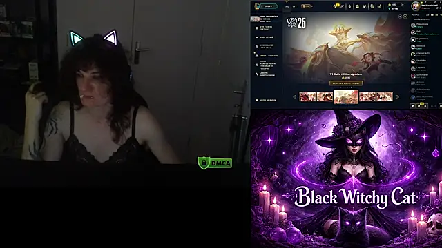 Snapshot of Black_Kitty_Witch chatting on July 2026 09:13:01 PM Black Kitty Witch online show from July 2026 09:13:01 PM
