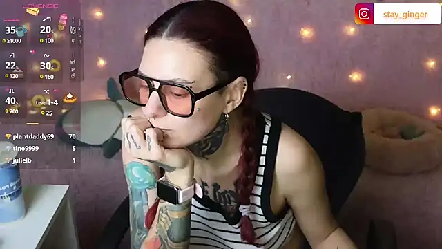 Ginger Stay online show from January 2025 08:00:02 PM