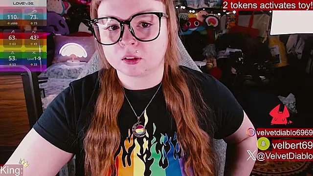 Snapshot of VelvetDiablo chatting on July 2026 12:01:01 AM VelvetDiablo online show from July 2026 12:01:01 AM