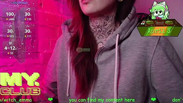 Witch Emma online show from April 2026 09:18:01 AM