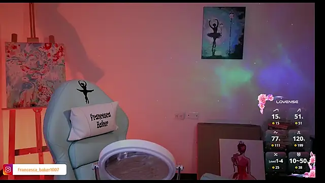 Snapshot of francesca_baker1007 chatting on April 2026 07:11:01 PM francesca baker1007 online show from April 2026 07:11:01 PM