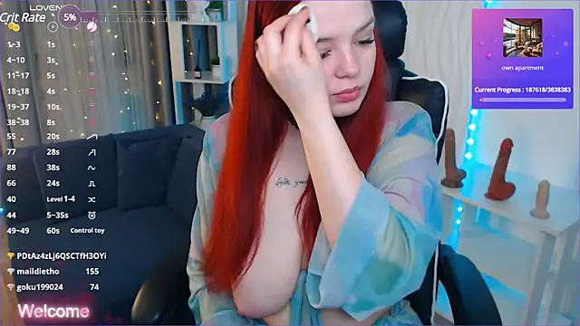 Snapshot of RedPeach chatting on January 2025 03:55:02 AM RedPeach online show from January 2025 03:55:02 AM