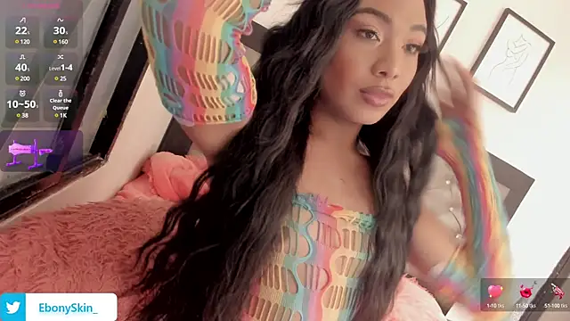 Snapshot of EbonySkin chatting on February 2025 05:26:01 AM EbonySkin online show from February 2025 05:26:01 AM