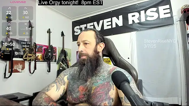 Snapshot of StevenRiseNYC chatting on March 2025 02:34:02 PM StevenRiseNYC online show from March 2025 02:34:02 PM